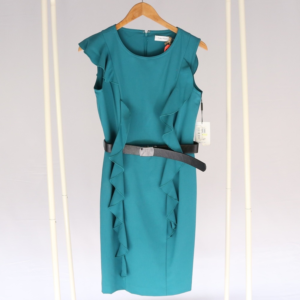 FLASH SALE✨Calvin Klein Teal Blue Cocktail  Dress